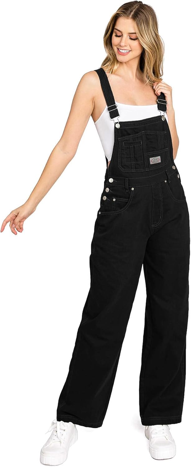 90s Retro Dungaree Utility Denim Twill Jumpsuit for Comfort