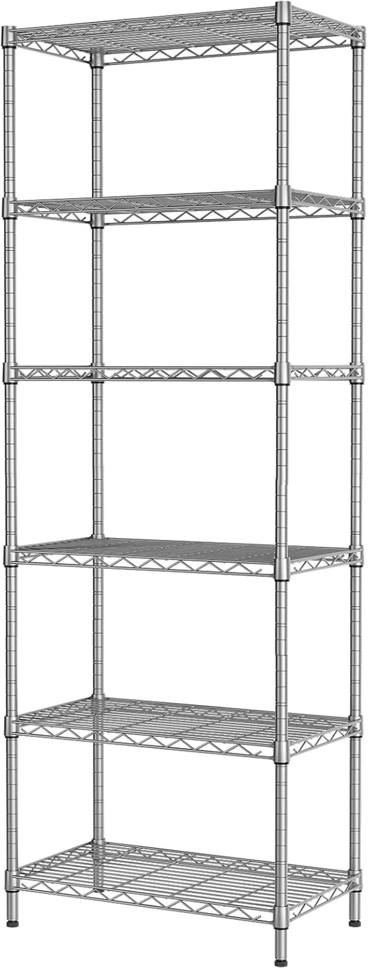 SINGAYE 6 Shelf Wire Shelving Unit for Home and Office Storage