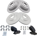 Front and Rear Brake Pad & Rotor Kit Compatible with 2003-08 Honda
