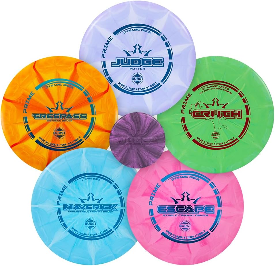 Complete Disc Golf Set for Beginners | Dynamic Discs Prime Burst | 5 Discs + Accessories