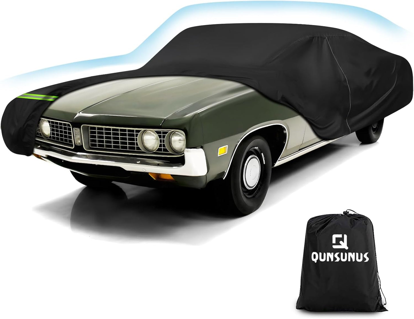 QUNSUNUS Waterproof Car Cover for Ford Torino and Fairlane