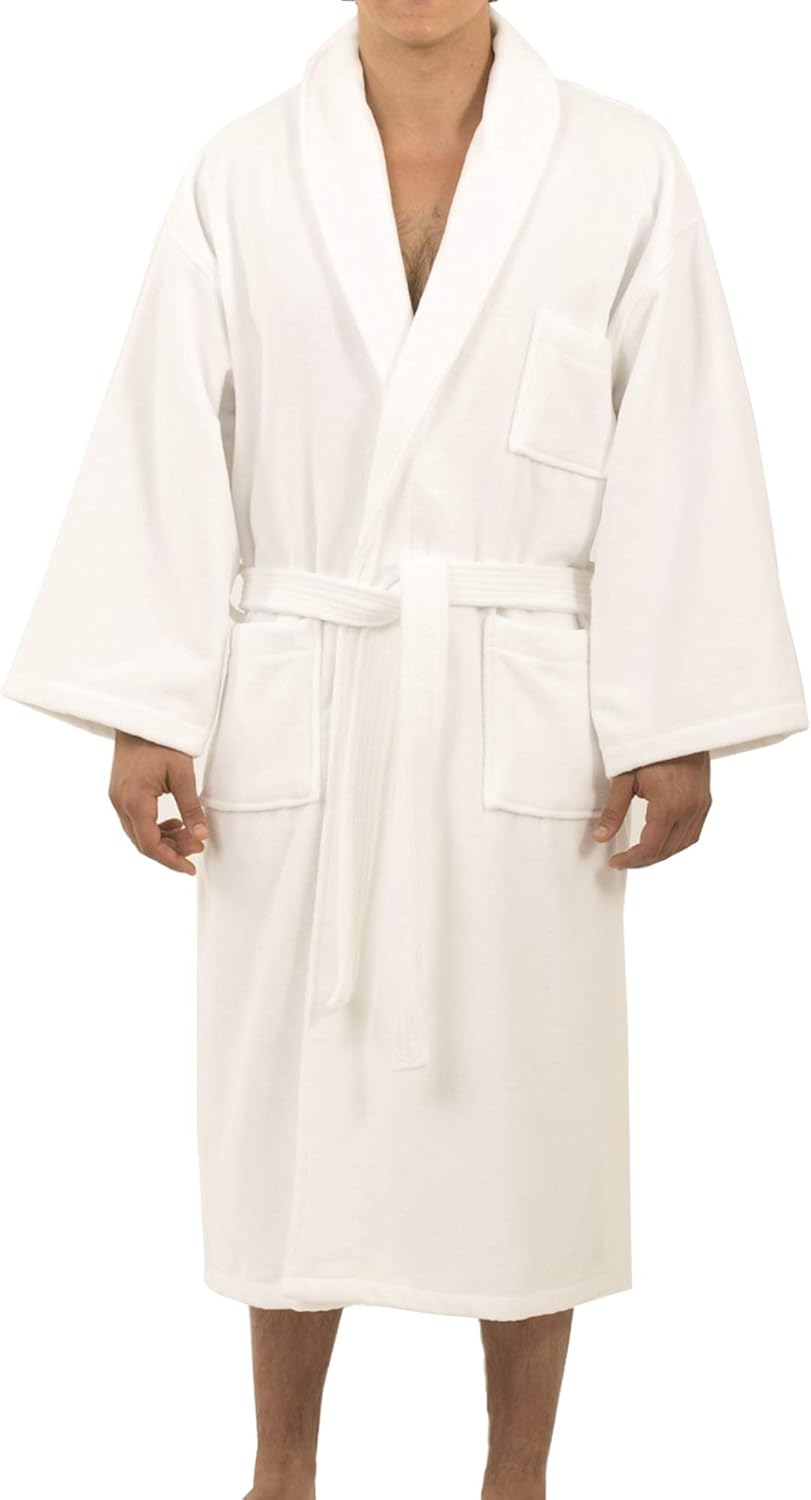 Alpine Swiss Pure Cotton Mens Terry Cloth Bathrobe for Comfort