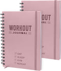 Nextnoid Fitness Planner Workout Journal for Women & Men - Pink