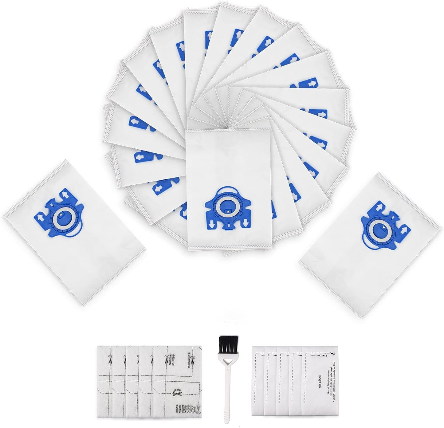 Replacement 20 Packs 3D Airclean Bags for Miele GN Vacuum