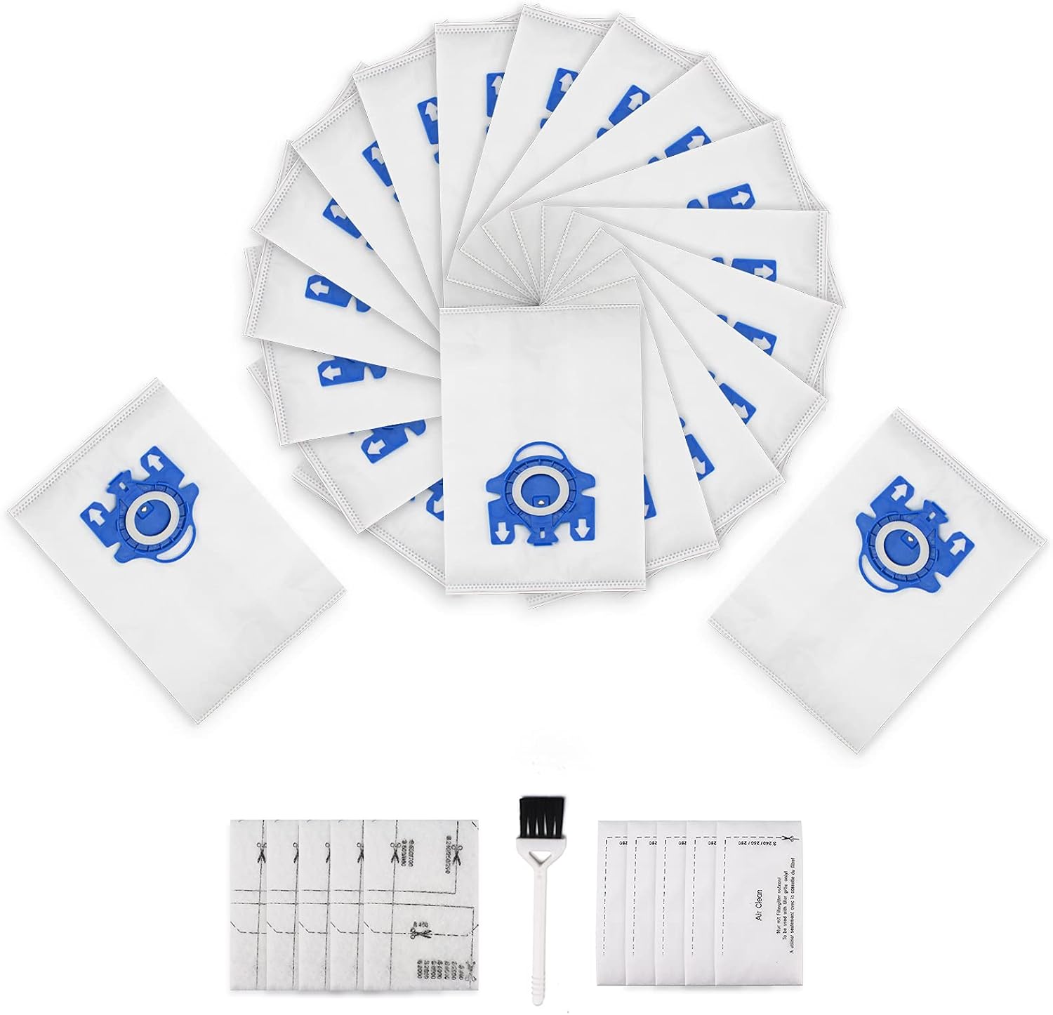 Replacement 20 Packs 3D Airclean Bags for Miele GN Vacuum