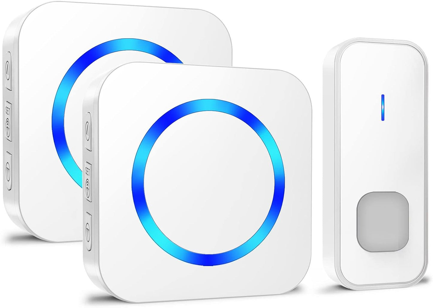 1300ft Wireless Doorbell Set - 55 Ringtones, Waterproof, LED Flash - SURFOU