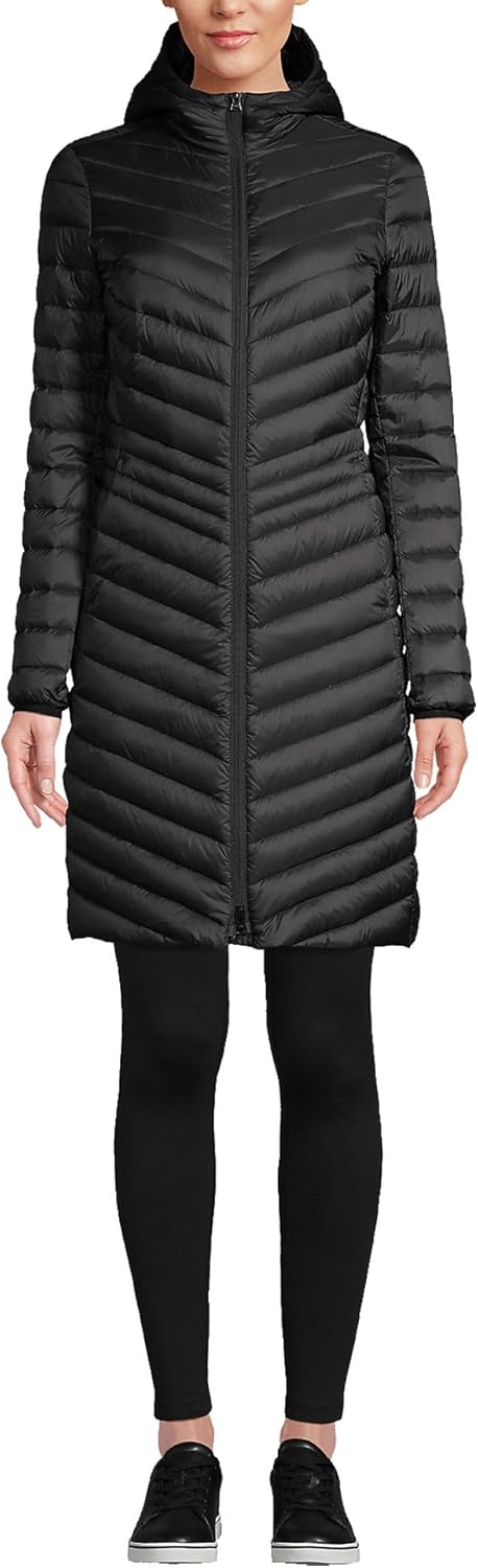 Lands' End Women's Ultralight Packable Long Down Coat Review