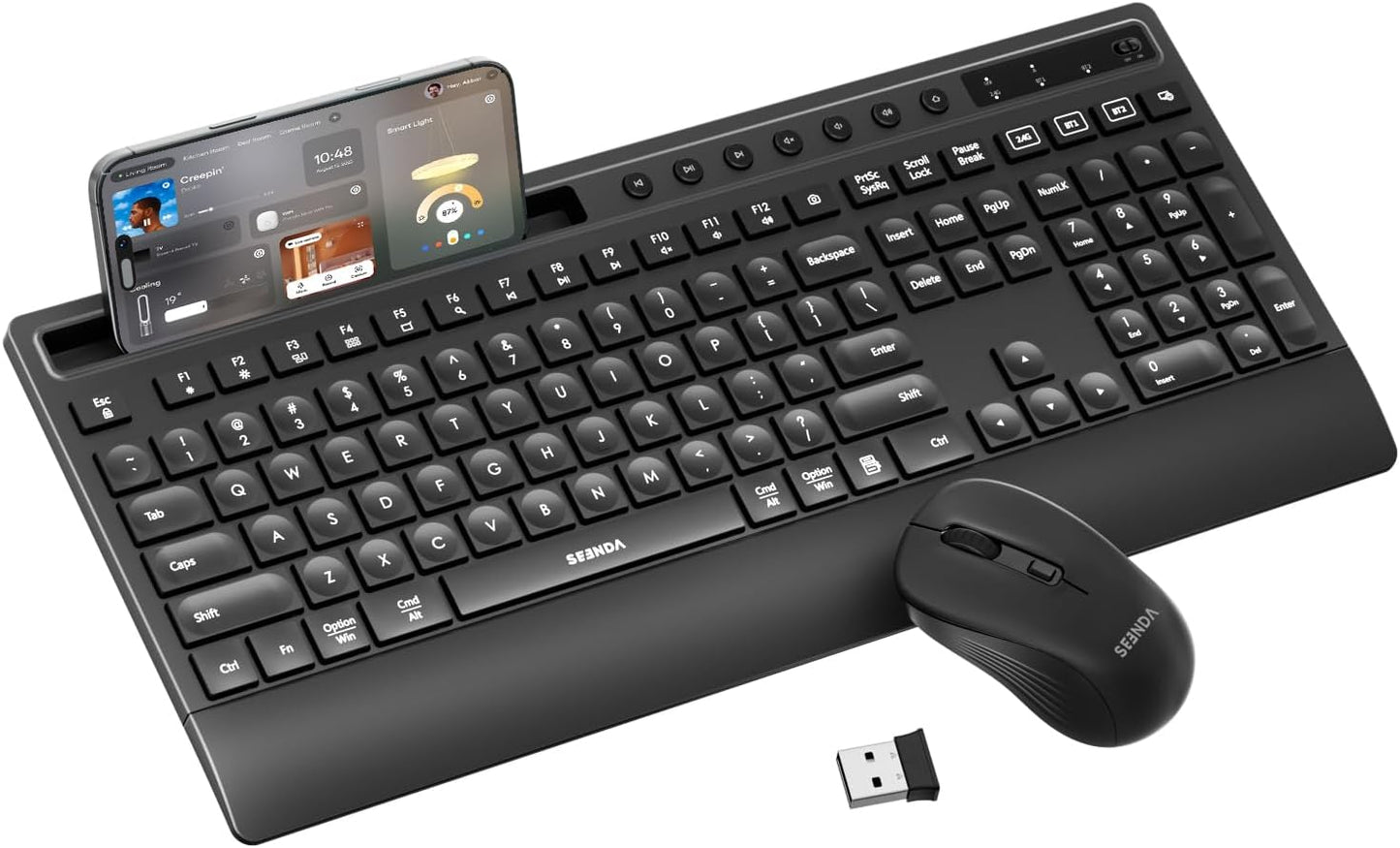 seenda Bluetooth Keyboard and Mouse Combo for Multi-Device Use