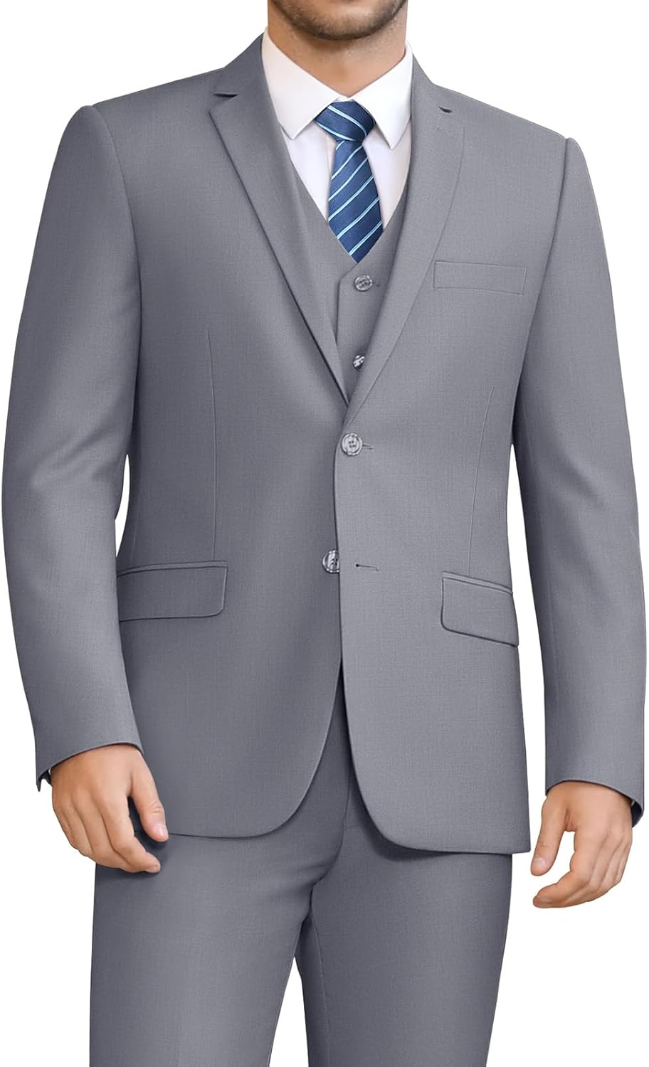 LUPURTY Men's Slim Fit 3 Piece Suit Set for Every Occasion