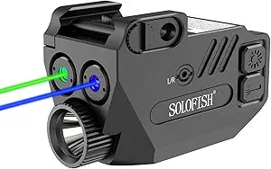 SOLOFISH 500lm Pistol Light with Purple Infrared Green Blue Beam