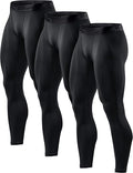 TSLA Men's Compression Pants 1, 2 or 3 Pack - Cool Dry Running