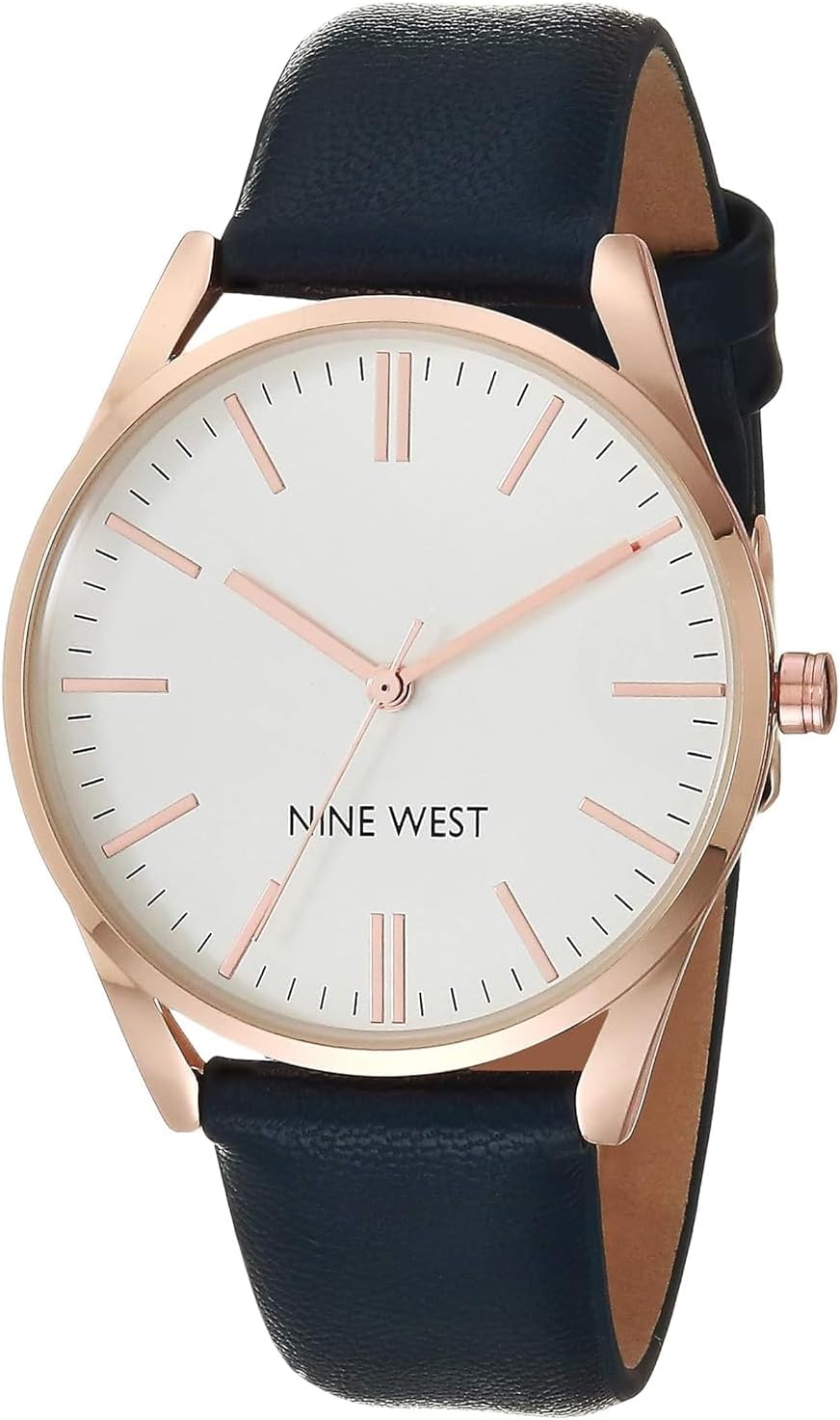 Nine West Women's Strap Watch with Stylish Navy Blue Design