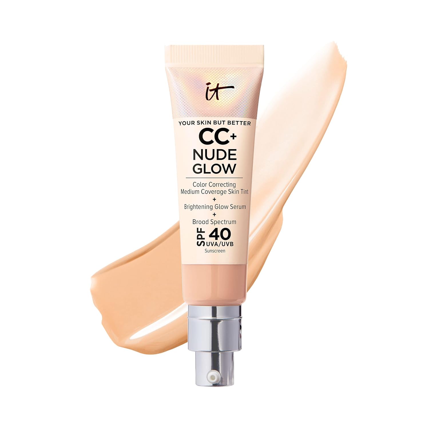 IT Cosmetics CC+ Nude Glow Foundation with SPF 40 for Radiance