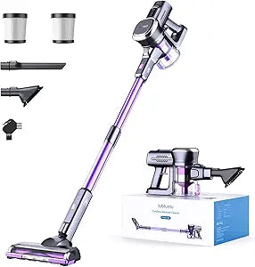 Lubluelu Cordless Vacuum Cleaner with Powerful Suction & Runtime