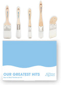 Zibra 5-Piece DIY Paint Brush Set with Detail and 2in Brushes - Smooth
