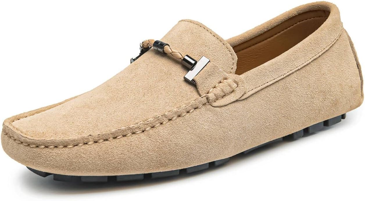 Go Tour Men's Penny Loafers Moccasin Driving Shoes for Comfort