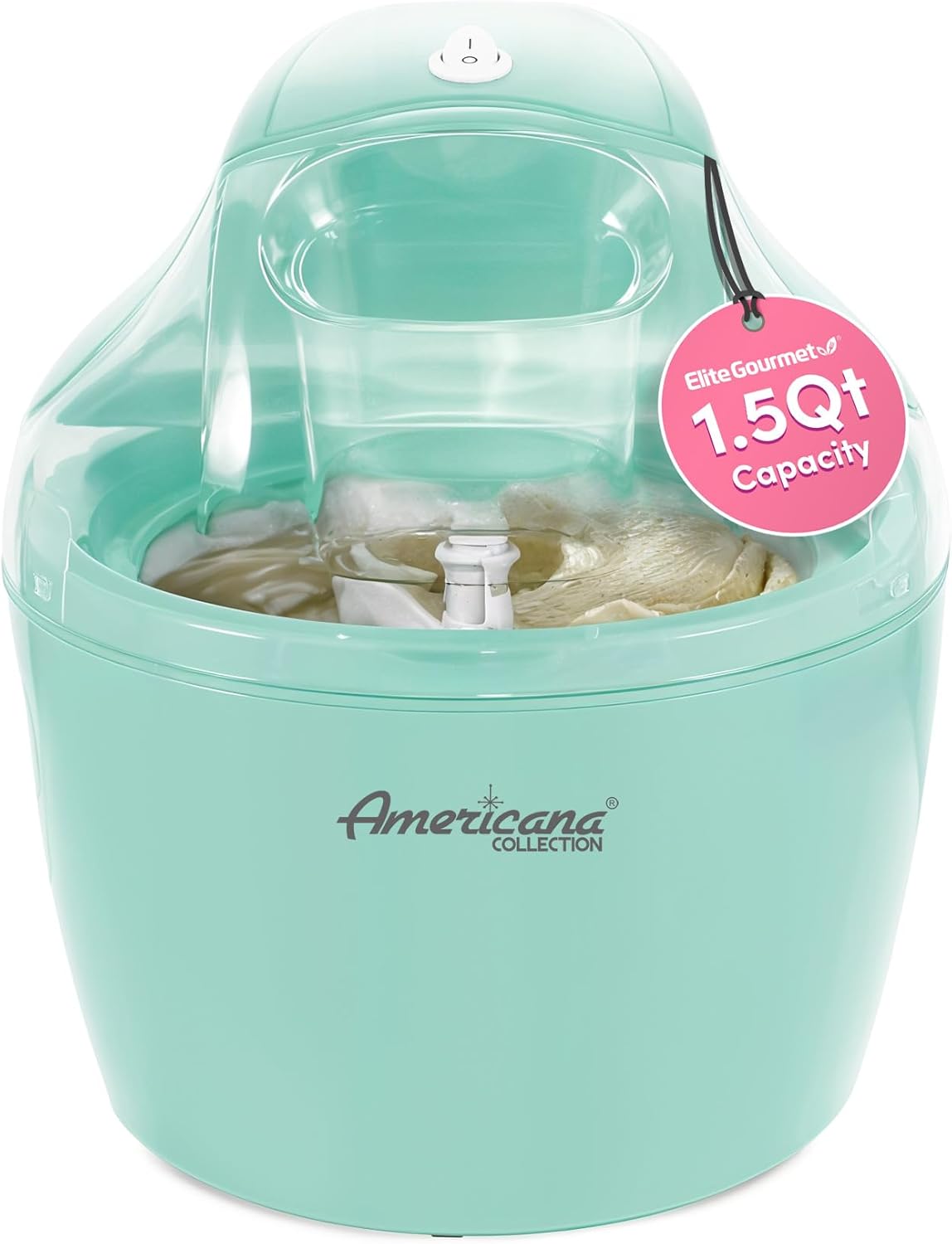 Elite Gourmet 1.5 Quart Electric Ice Cream Maker - Easy Homemade Treats!