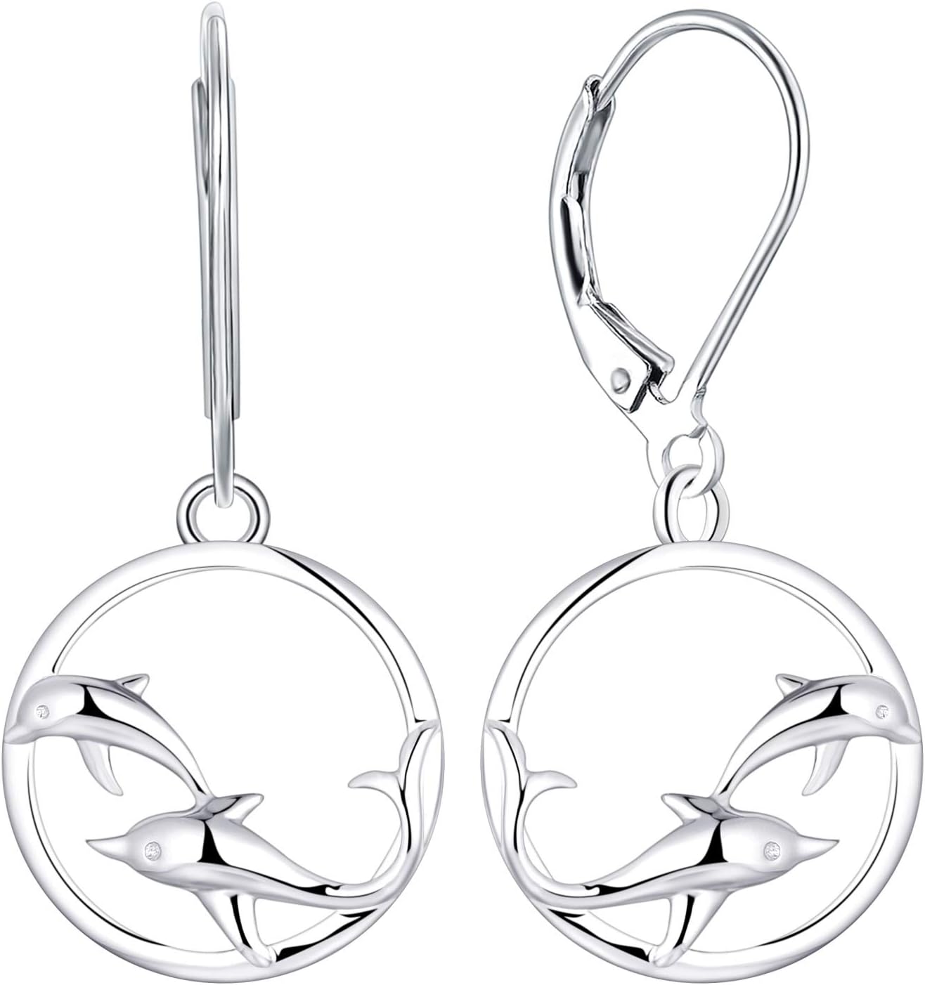 Elegant JO WISDOM Elephant Earrings in 925 Sterling Silver