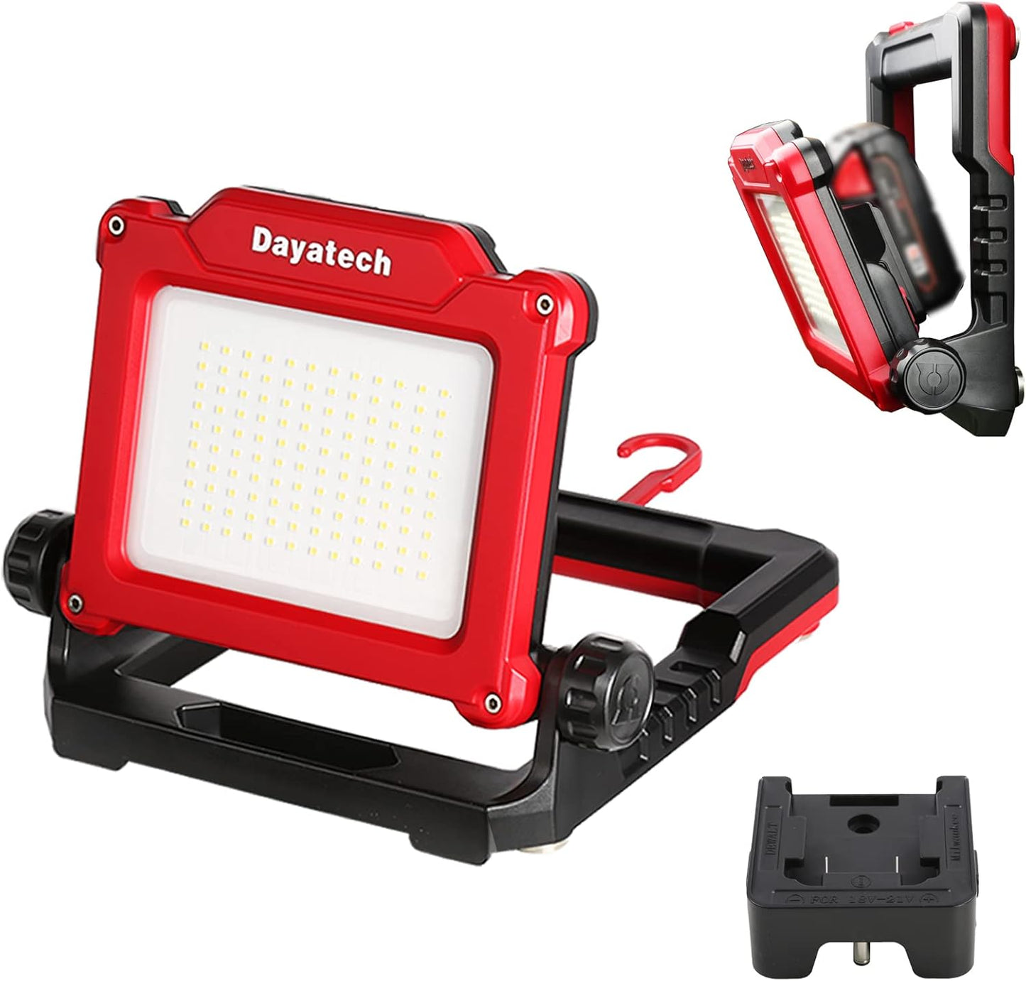 Cordless LED Work Light with Adjustable Brightness and Magnets