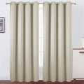 Blackout Curtains 66 x 95 in Light Beige Panels - Thermal Room