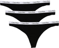 Women's Carousel Logo Cotton Stretch Thong 3-Pack - Comfortable Fit