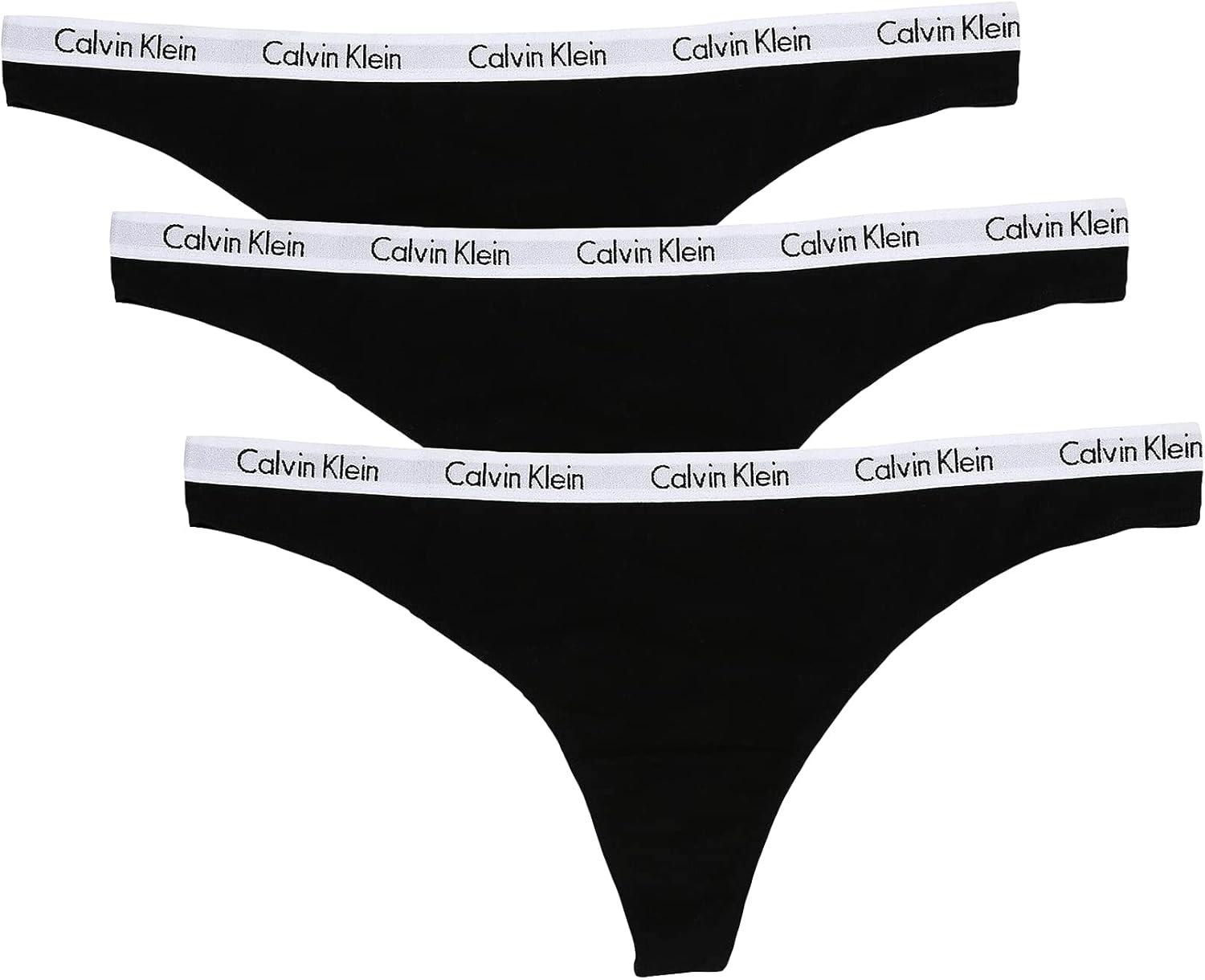 Calvin Klein Women's Carousel Logo Cotton Stretch Thong Panties