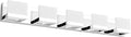 Dimmable Modern 5-Light LED Vanity Light - Up and Down Chrome