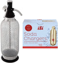Sparkling Water Maker Kit - Stainless Steel, 10 CO2 Chargers