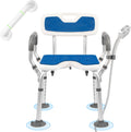 Shower Chair with Suction Cup Feet and Grab Bar - Stable 330lb