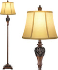 Vintage Floor Lamp for Living Room - Traditional Farmhouse Pole Lamp