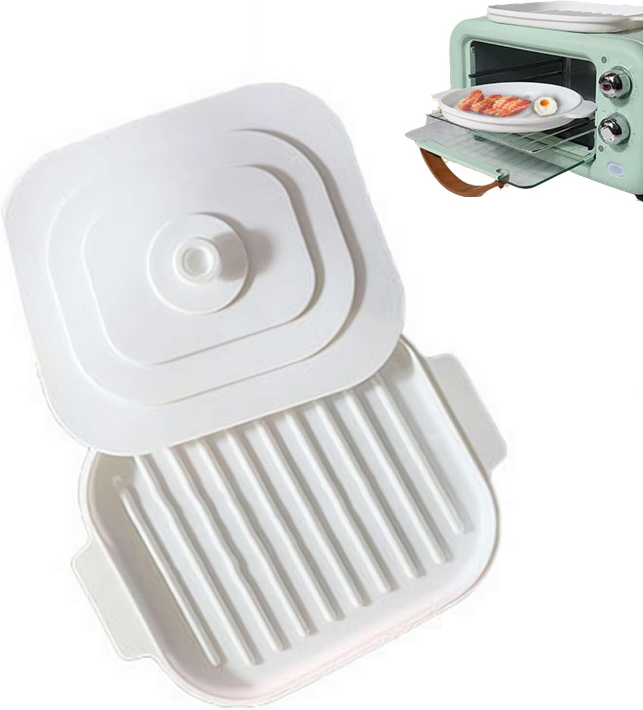 Silicone Bacon Tray: Cook Crispy Bacon in Minutes
