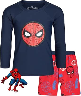 Marvel Avengers Boys Rash Guard Set for Summer Fun and Safety