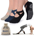 Non-Slip Yoga Socks for Women: Grip & Strap Design