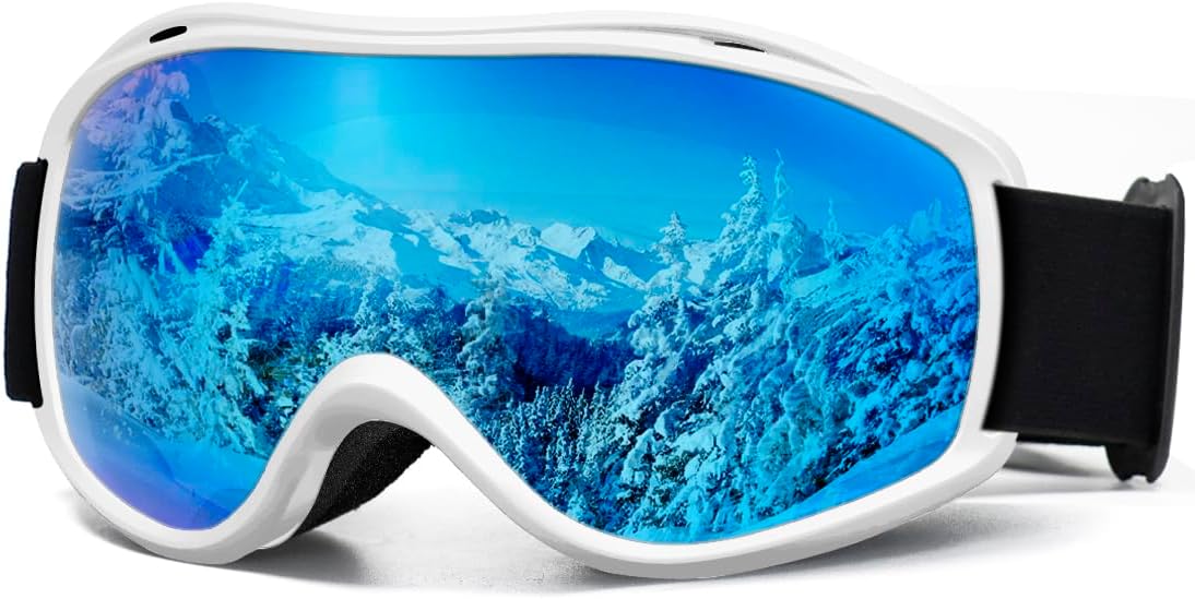SPOSUNE OTG Ski Goggles - Anti-Fog, UV Protection