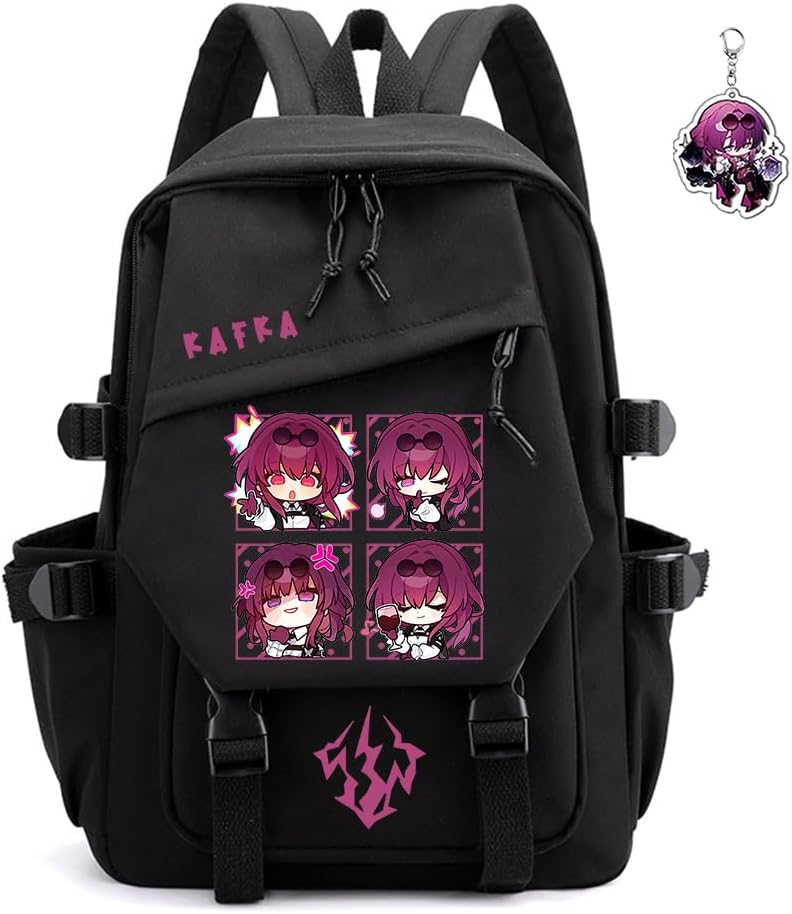 Honkai Star Rail Backpack for Kawaii Anime Lovers - Firefly Black