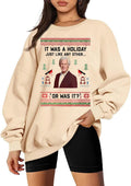It Was A Holiday True Crime Funny Shirt Ugly Christmas Sweatshirt