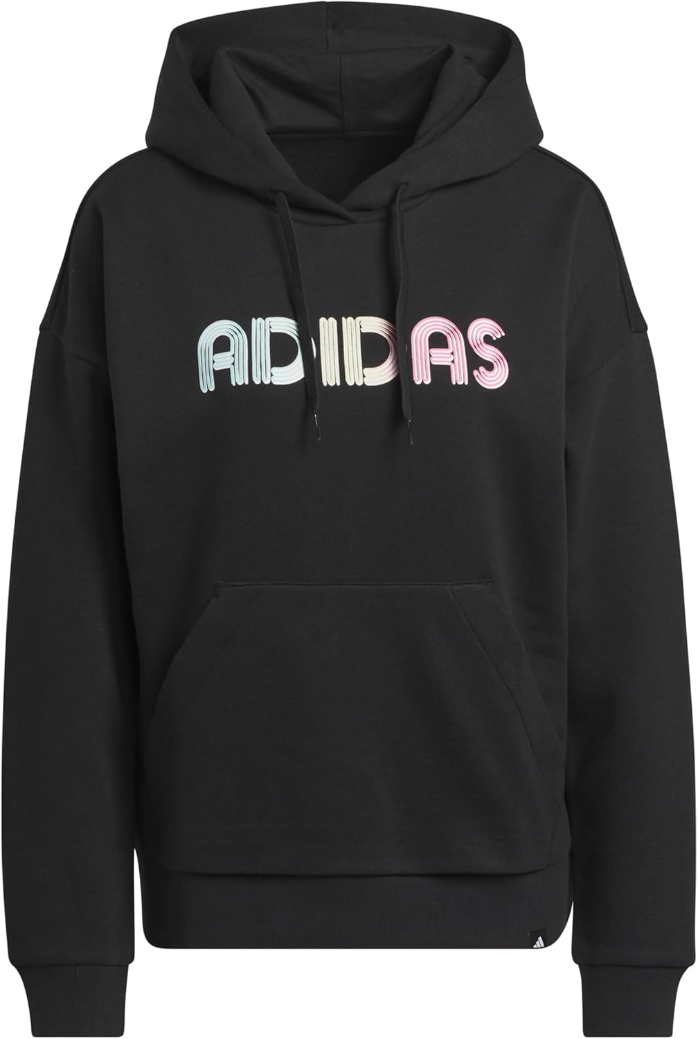 adidas Women's Wordmark Graphic Hoodie for Cozy Comfort