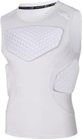 COOLOMG Adult Mens Padded Football Shirt for Maximum Protection