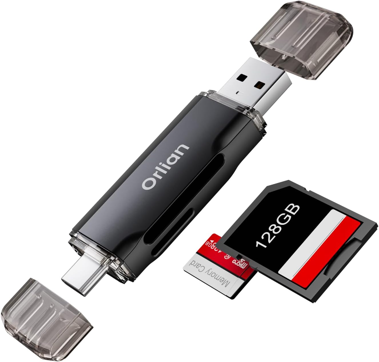 Orlian Dual USB SD Card Reader - Multi-Device Compatibility!
