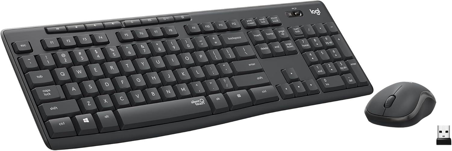 Logitech MK295 Wireless Mouse & Keyboard Combo with SilentTouch