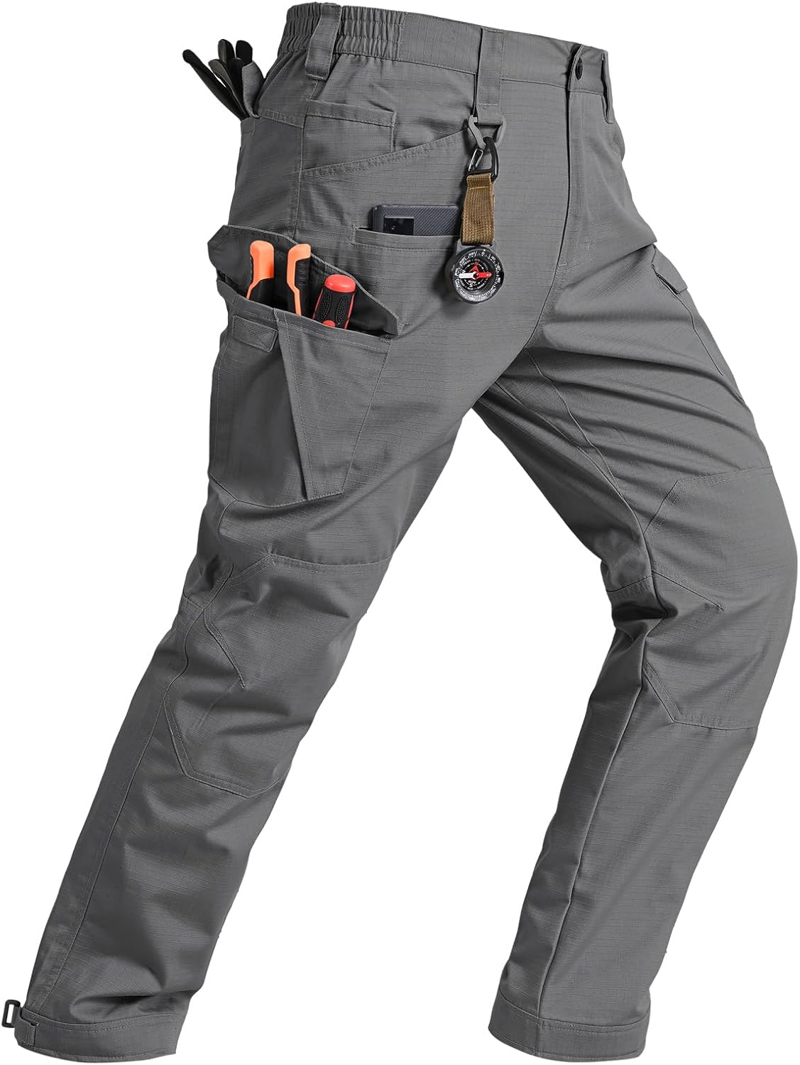 TBMPOY Men's Water Resistant Cargo Work Pants for Outdoor Use