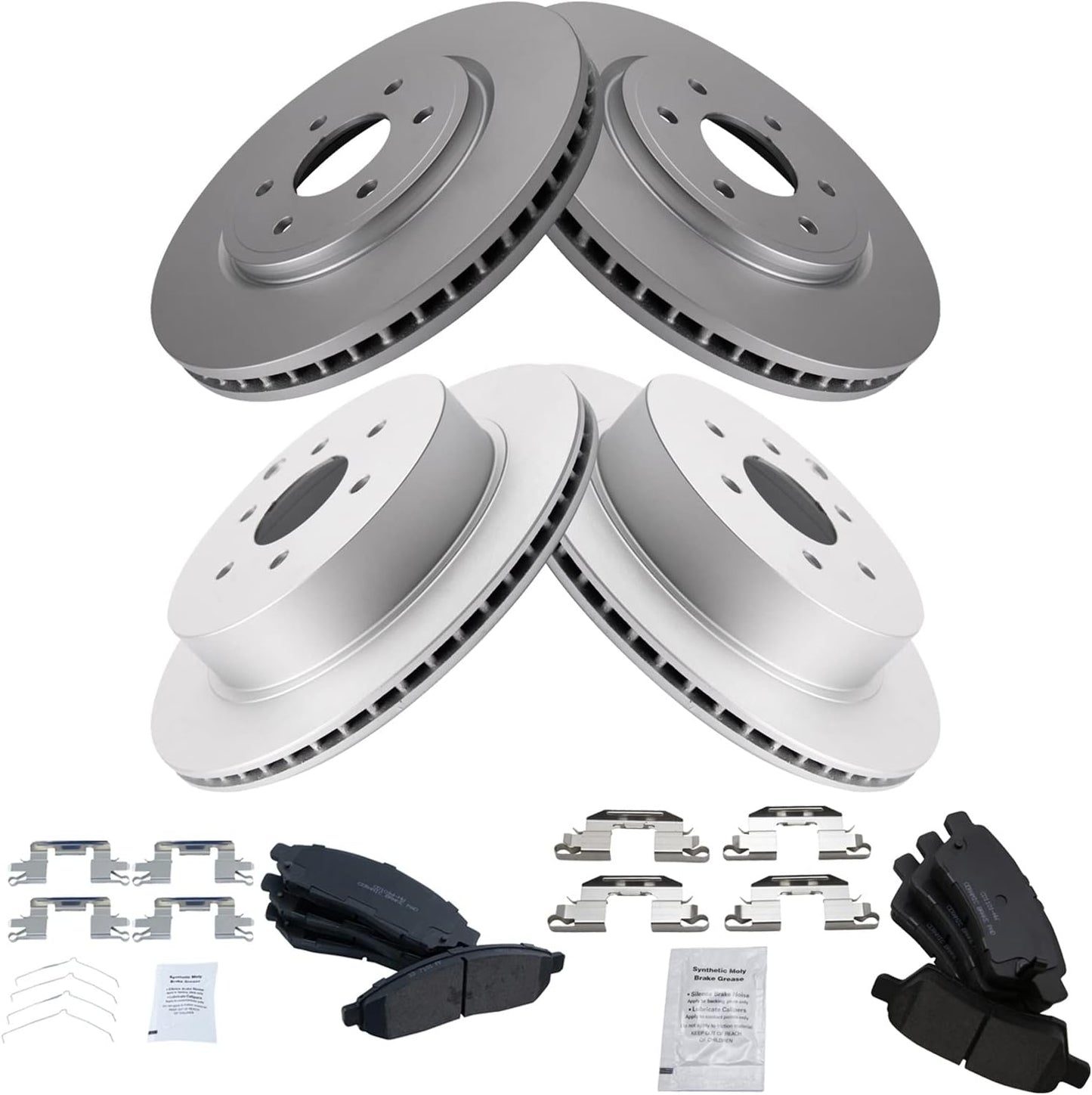 Premium Brake Pad & Rotor Kit for 2005-2012 Nissan Pathfinder