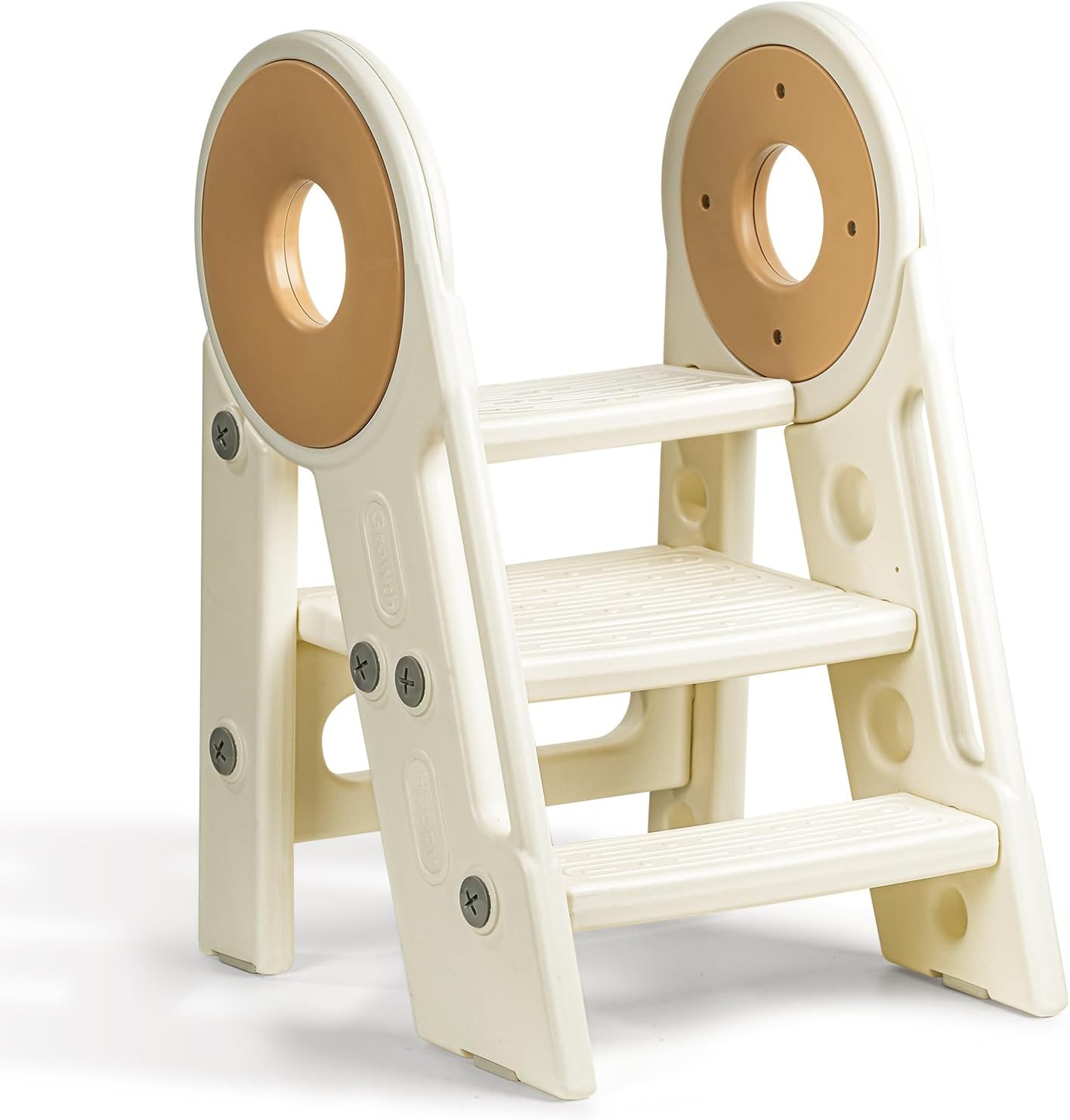 Foldable 2-3 Step Toddler Stool for Bathroom Sink and Potty Training