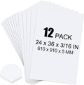 Tolanbbt 12 Pack White Foam Board 24 x 36 in - Durable Craft & Display