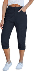 Cargo Capri Pants for Women High Waisted Relaxed Fit (Style JRRL)