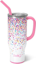 30oz Mega Mug Tumbler with Handle and Straw - Keeps Drinks Cold 24H