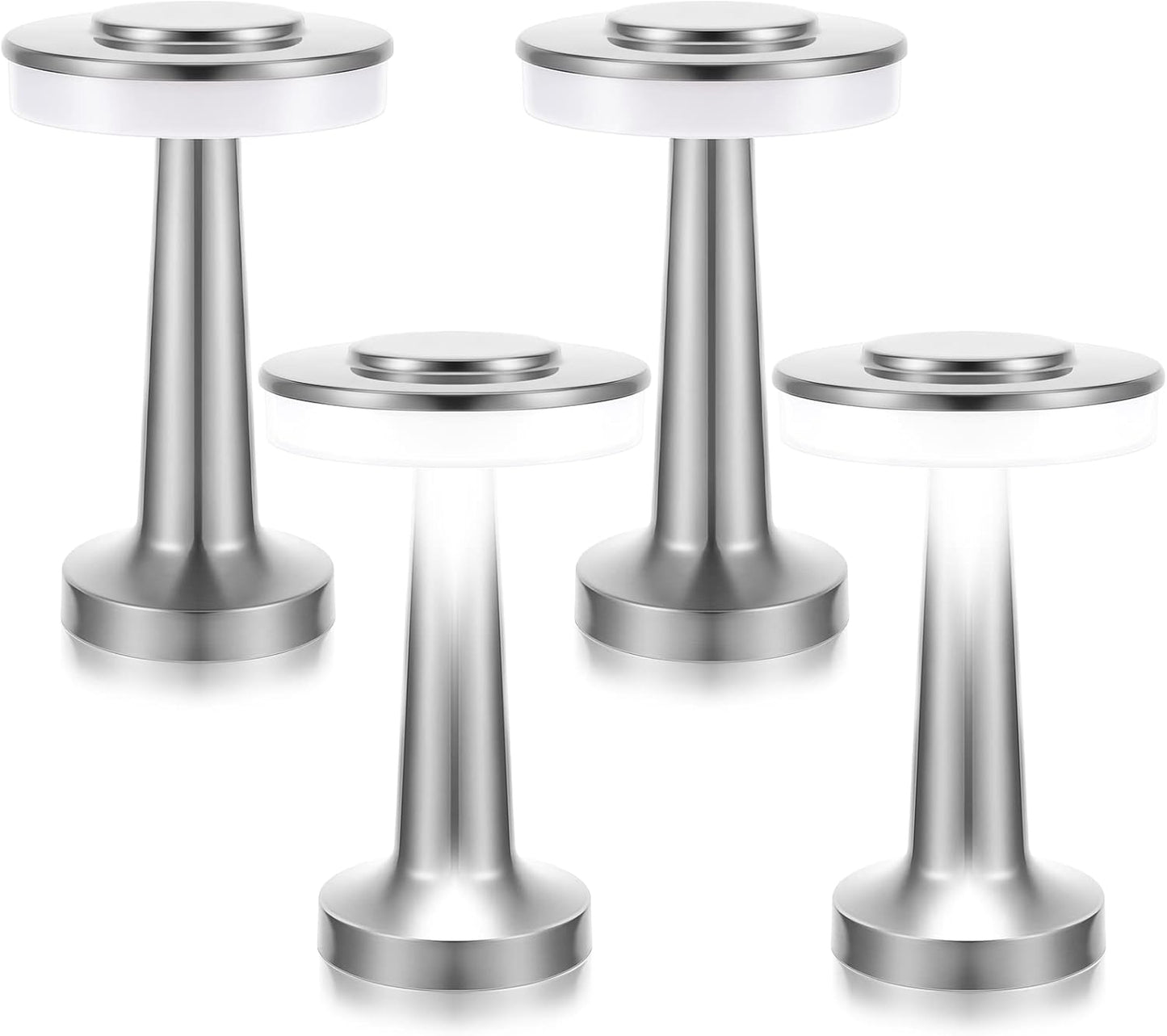 Riakrum Set of 2 LED Portable Cordless Table Lamps for Home