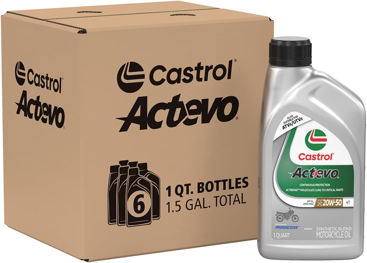 Castrol Actevo 4T 20W-50 Motorcycle Oil for Ultimate Protection