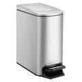 Slim Bathroom Trash Can with Lid Soft Close - 6L Stainless Steel