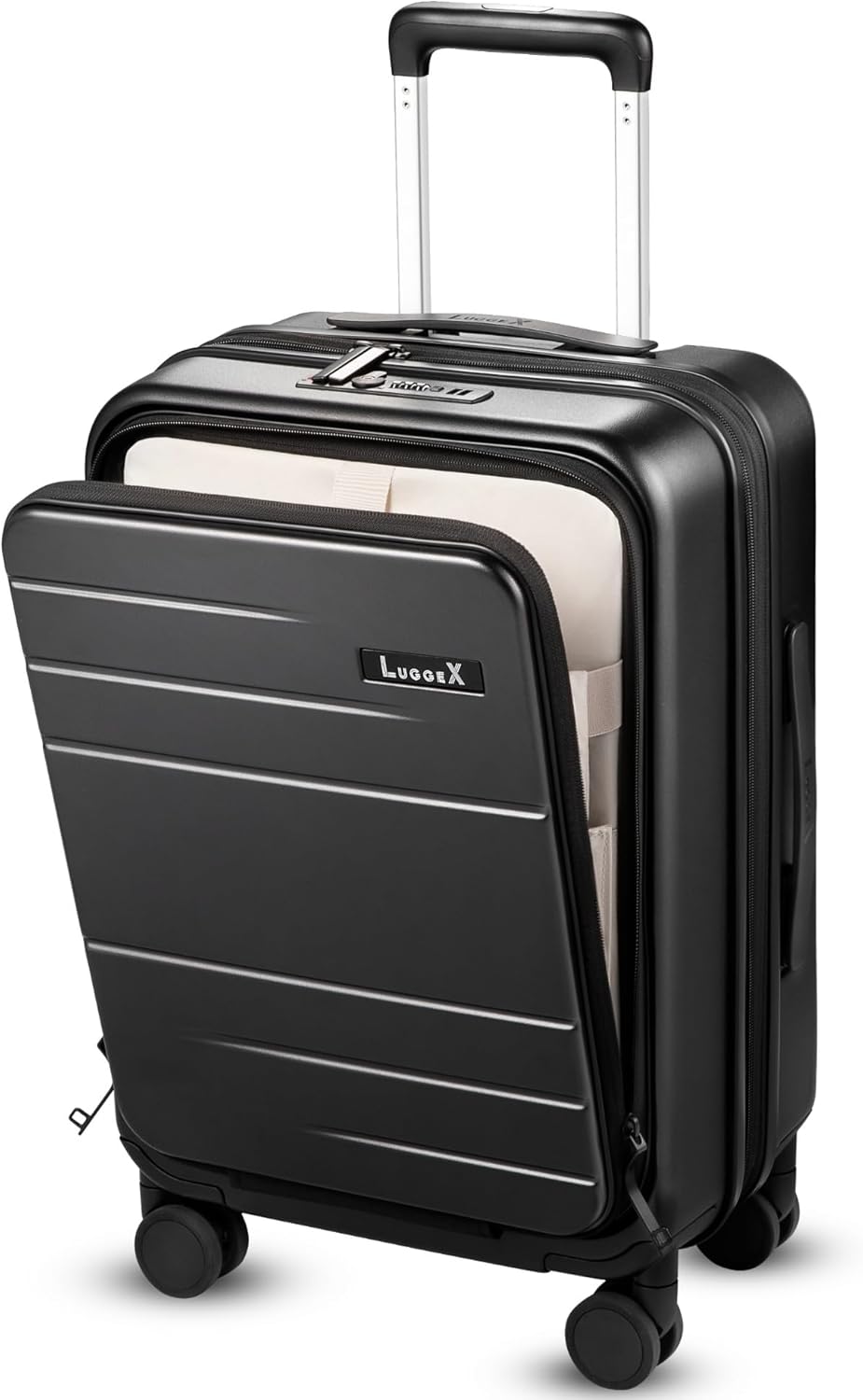 Carry On Luggage 22x14x9 Airline Approved with Front Pocket
